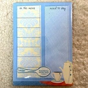 C.R. Gibson "Tea Time" Magnetic Menu Notepad